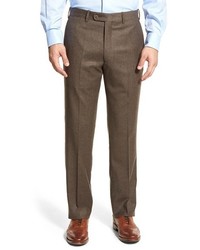 JB Britches Jb Britches Flat Front Solid Wool Cashmere Trousers