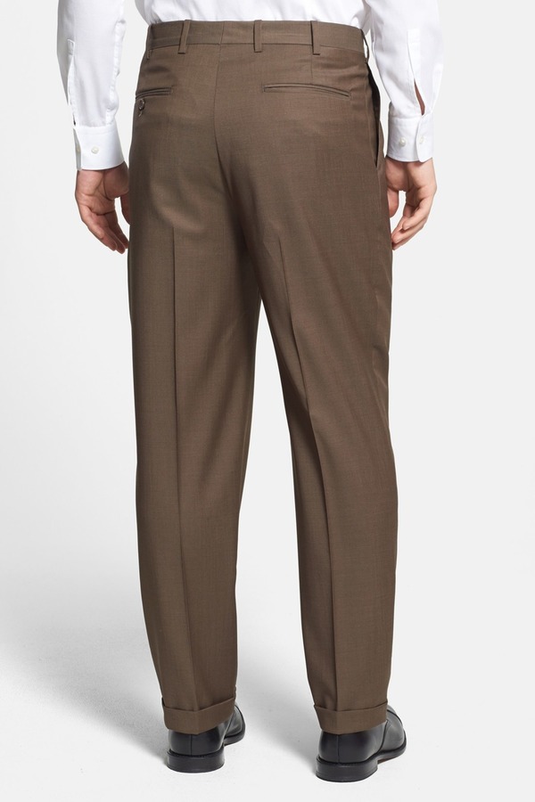 JB Britches Jb Britches Winston Pleated Wool Trousers, $155 | Nordstrom ...