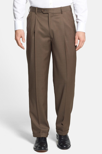 JB Britches Jb Britches Winston Pleated Wool Trousers, $155 | Nordstrom ...