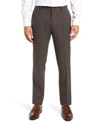 Nordstrom Signature Trim Fit Solid Wool Trousers