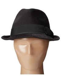 San Diego Hat Company Cth3718 Faux Wool Felt Fedora With Grosgrain Bow Band