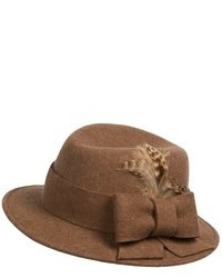 San Diego Hat Company Feather Fedora Hat Wool Felt