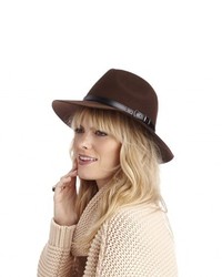 Sole Society Wool Outback Hat With Buckle Band