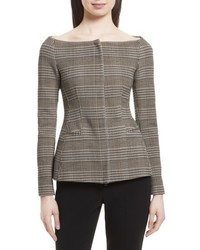 Theory Hadfield Off The Shoulder Stretch Wool Jacket