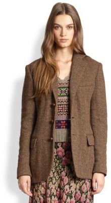 ralph lauren tweed coat