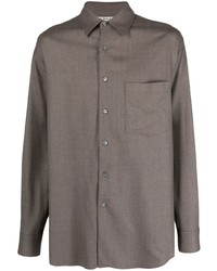 Auralee Wool Long Sleeve Shirt