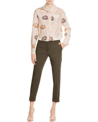 Etro Stretch Wool Cropped Trousers