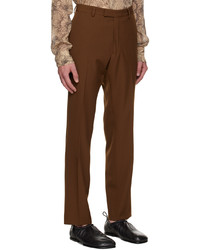 Dries Van Noten Brown Wool Suit