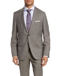 BOSS Johnstonslenon Trim Fit Solid Wool Suit