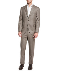 Brunello Cucinelli Traditional Two Piece Suit Brown