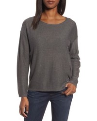 Eileen Fisher Tencel Wool Boxy Sweater