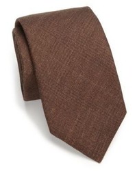 Saks Fifth Avenue Collection Solid Plaid Silk Wool Tie