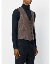 Lardini Tweed Fitted Waistcoat