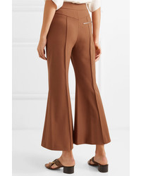 Chloé Cropped Stretch Wool Flared Pants