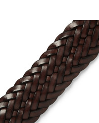 Andersons Andersons Brown 35cm Burnished Woven Leather Belt