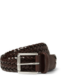 Andersons Andersons Brown 35cm Burnished Woven Leather Belt
