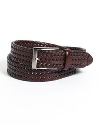 Black Brown 1826 Woven Leather Belt