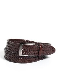 Black Brown 1826 Woven Leather Belt