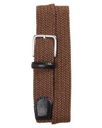 Nordstrom Woven Belt In Brown At