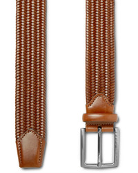 Hugo Boss 35cm Brown Semyo Woven Leather Belt