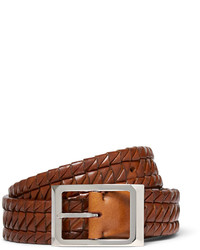 Brunello Cucinelli 3cm Woven Leather Belt