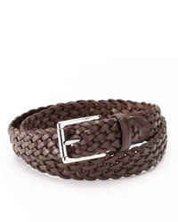 Chaps Braided Brown Leather Belt