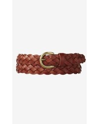 Express Leather Braided Buckle Belt