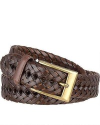 Wilsons Leather Metal Buckle Braided Leather Belt