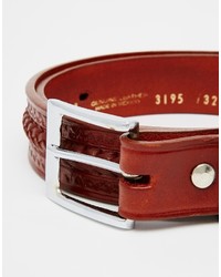 Reclaimed Vintage Woven Leather Belt
