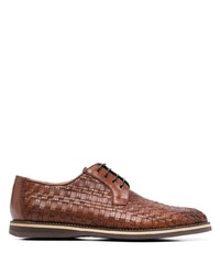 Baldinini Woven Leather Derby Shoes