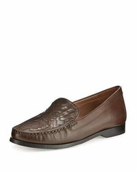 Cole Haan Pinch Woven Leather Loafer Chestnut