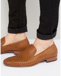 Jeffery West Yung Woven Leather Smart Loafers