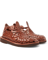 Yuketen Crus Woven Leather Sandals