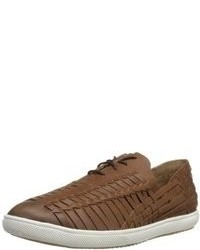 Brown Woven Oxford Shoes