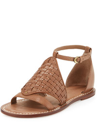 Brown Woven Sandals