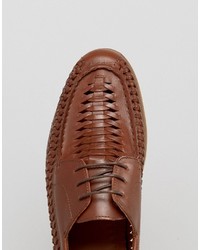 Red Tape Woven Lace Up Shoes
