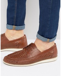 Men's Brown Woven Shoes by Red Tape 