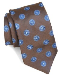 Brown Woven Silk Tie