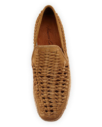 Kenneth Cole Wise Words Woven Slip On Sandal Tan