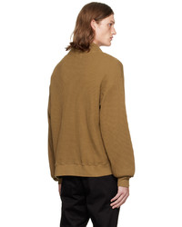 Cotton Citizen Brown Cooper Half Zip Sweater