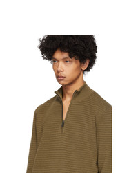 BOSS Brown Pro Half Zip Sweater