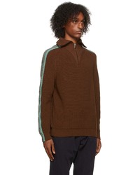 Ps By Paul Smith Brown Pullover Sweater