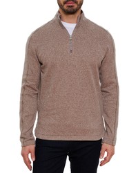 Robert Graham Greensboro Classic Fit Half Zip Cotton Sweatshirt