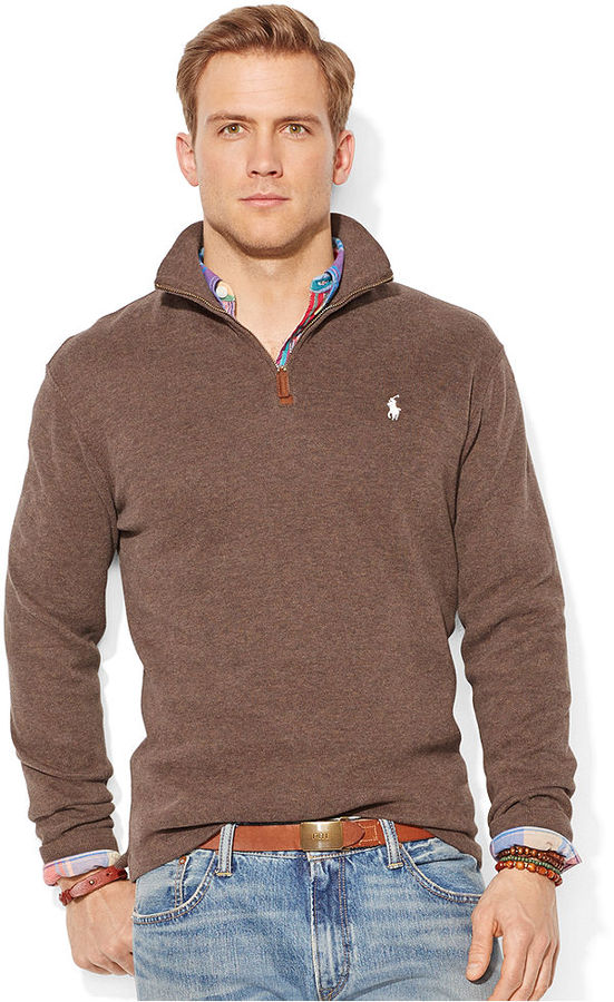 Polo Ralph Lauren French Rib Half Zip Pullover Sweater | Where to buy ...
