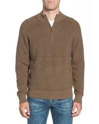 Nordstrom Men's Shop Ribbed Quarter Zip Sweater