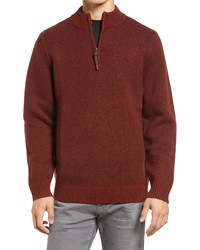 Pendleton Shetland Wool Quarter Zip Sweater