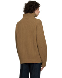 Joseph Tan Half Zip Sweater