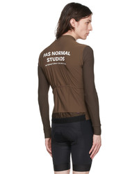 Pas Normal Studios Brown Nylon T Shirt