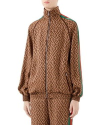 Gucci Gg Rhombus Jacquard Jersey Jacket