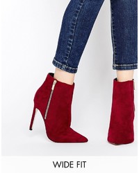 Asos Collection Ecuador Wide Fit Pointed High Ankle Boots